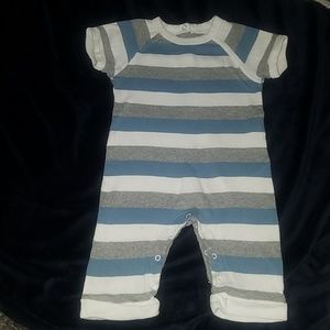 Burt's bees baby 3- 6 months stripe romper